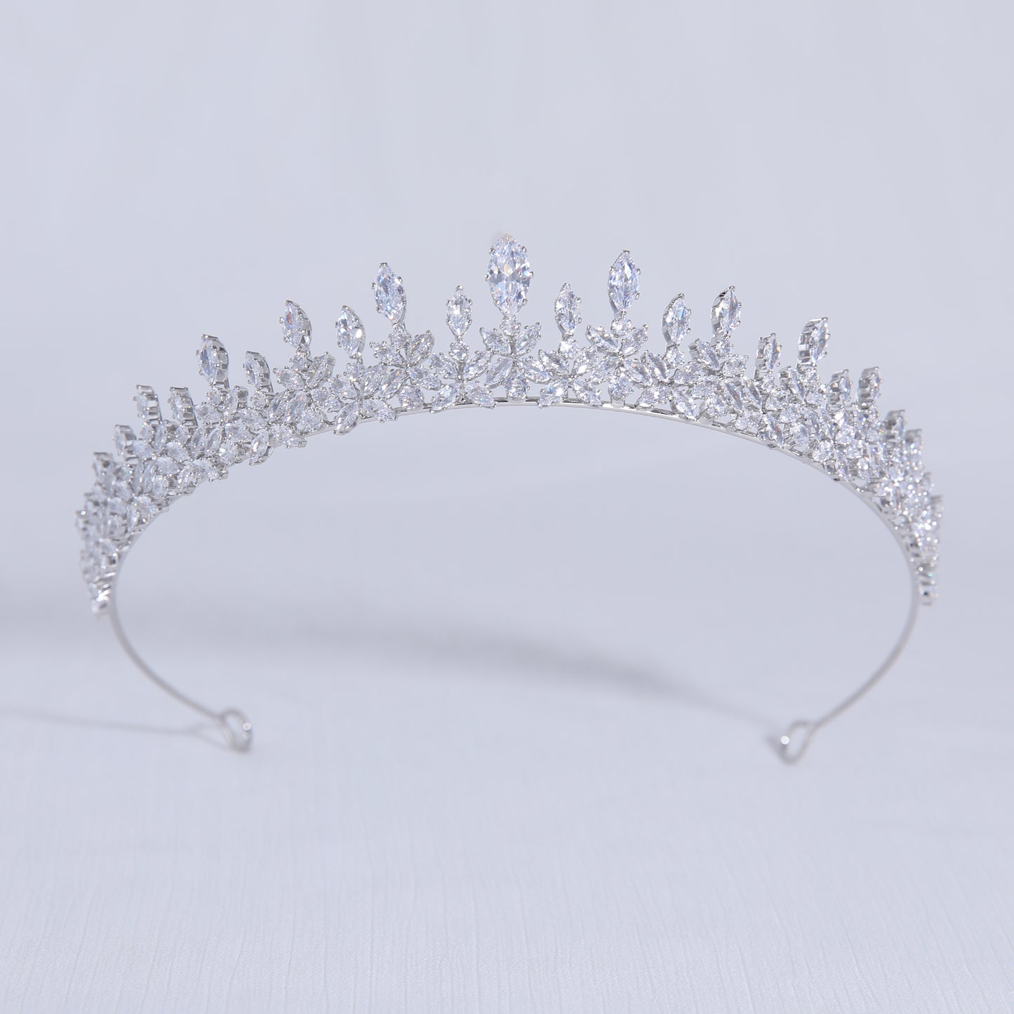 DIANA - 24crt Silver Plated Czech Crystal Crown