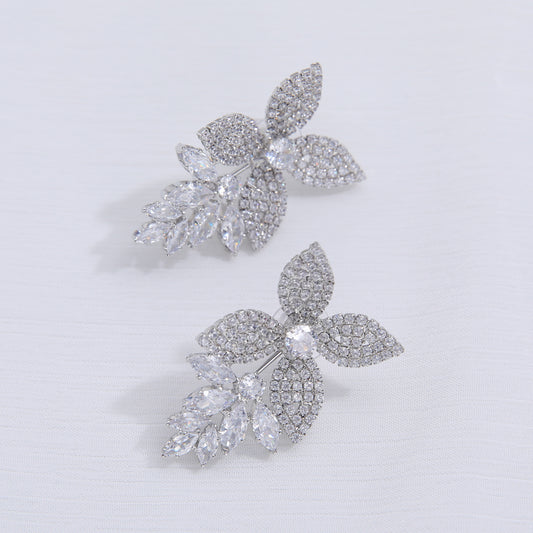 GLORIA EARRINGS - Crystals Cut Flowers Earrings